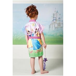 Roupão Aveludado Infantil Princesas Disney - Princesas - Pequeno