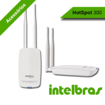 ROUTER WIRELESS INTELBRAS HOTSPOT 300 - N300 - 2 X ANTENAS DE 5DBI