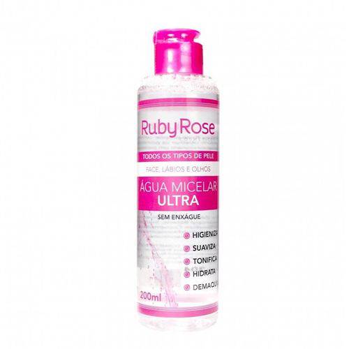 Ruby Rose Água Micelar Ultra Sem Enxágue 200ml Ref. Hb-304