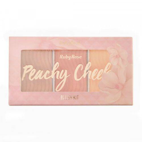 Tudo sobre 'Ruby Rose Blush Kit Peachy Cheeks Hb-6111-3'