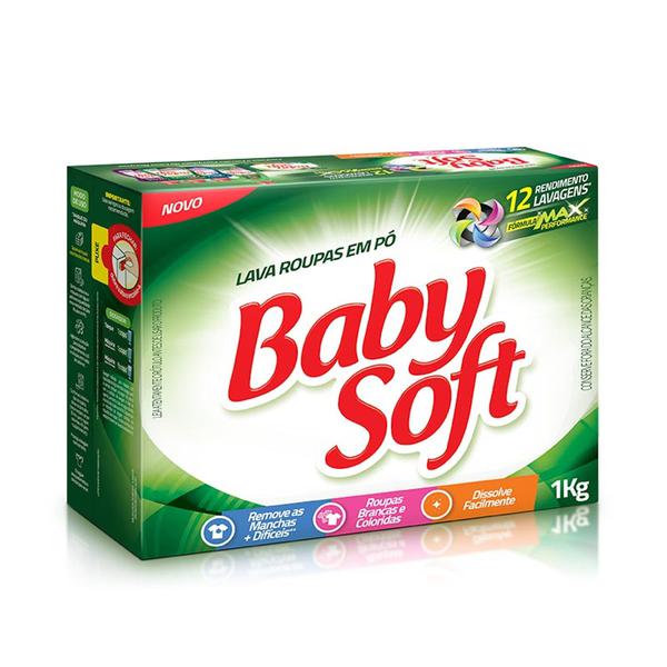 Sabão em Pó Baby Soft 1kg