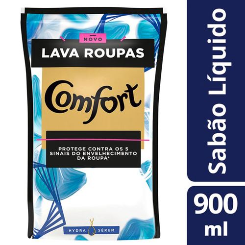 Sabão Líquido Comfort Hydra Serum 900ml Refil LAVA ROUPA COMFORT 900ML-DOYP HYDRA AZUL
