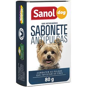 Sabonete Anti Pulgas Sanol Dog 80g