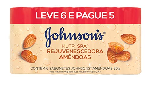Sabonete Barra Amêndoas 80g, Johnson's - L6P5, Johnson's