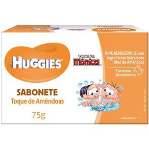 Sabonete Barra Huggies Turma da Mônica Amêndoas - 75g