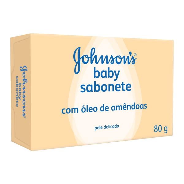 Sabonete Barra Johnsons Baby Óleo de Amêndoas 80g