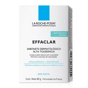 Sabonete de Limpeza Facial La Roche-Posay Effaclar Alta Tolerância 80G