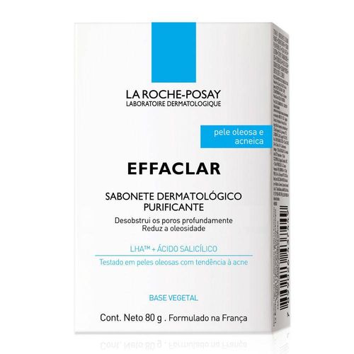 Sabonete de Limpeza Facial La Roche-Posay Effaclar Purificante 80g