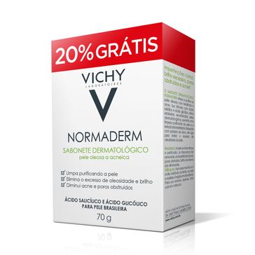 Sabonete Dermatológico Vichy Normaderm 70g com 20% de Desconto