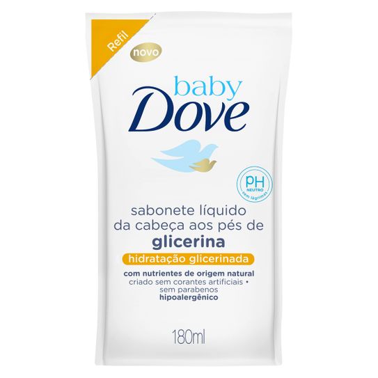 Sabonete Dove Baby Hidratação Glicerinada Refil 180ml