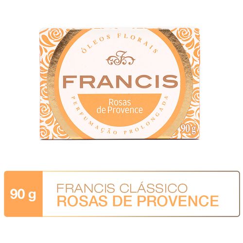 Sabonete em Barra Francis Clássico Laranja 90g Sabonete em Barra Francis Luxo Rosas de Provence Caixa 90 G