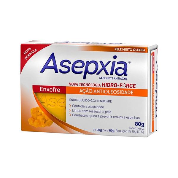 Sabonete Enxofre 80g - Asepxia