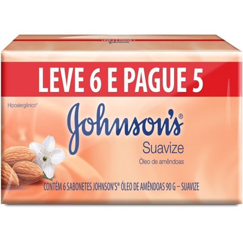 Sabonete Johnson Óleo de Amêndoa 90 G Leve 6 Pague 5