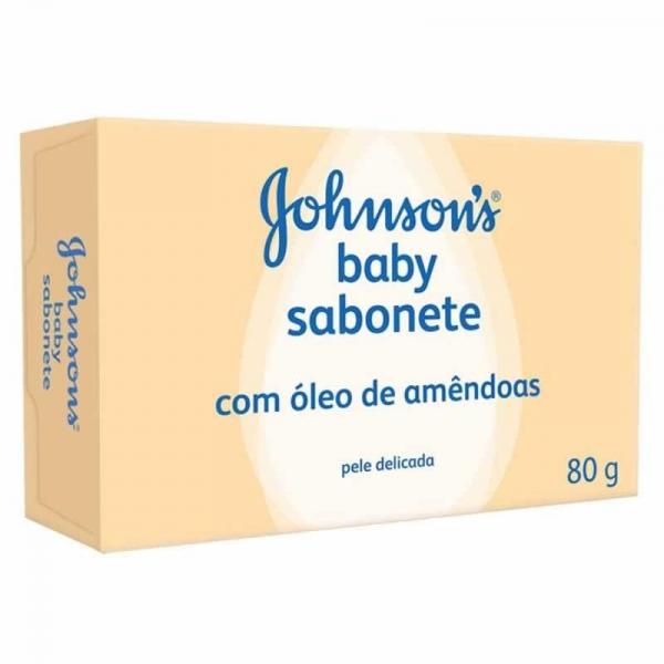 Sabonete Johnsons Baby com Óleo de Amêndoas 80g - Johnsons