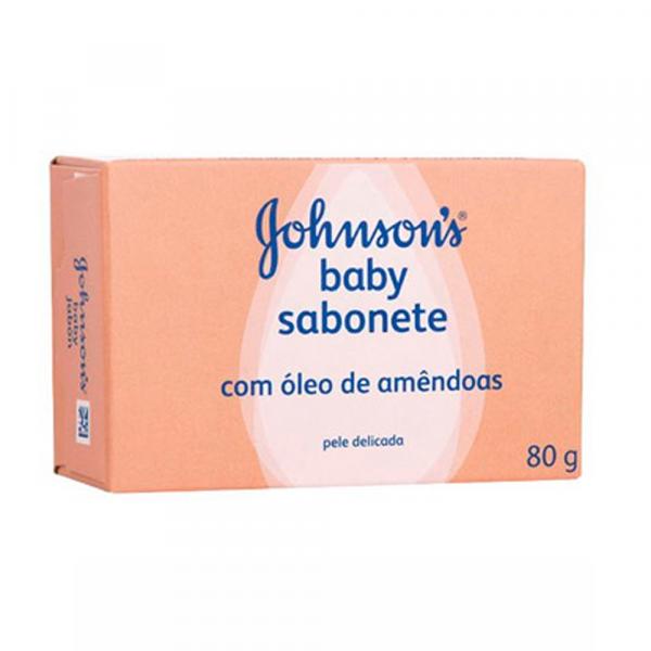 Sabonete Johnsons Baby com Óleo de Amêndoas 80g - Johnsons