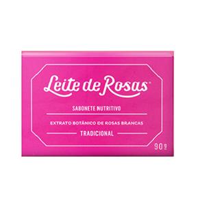 Sabonete Leite de Rosas Tradicional com 90 Gramas