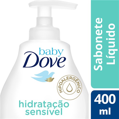Sabonete Líquido Dove Baby Hidratação Sensível Cabeça Aos Pés com 400ml
