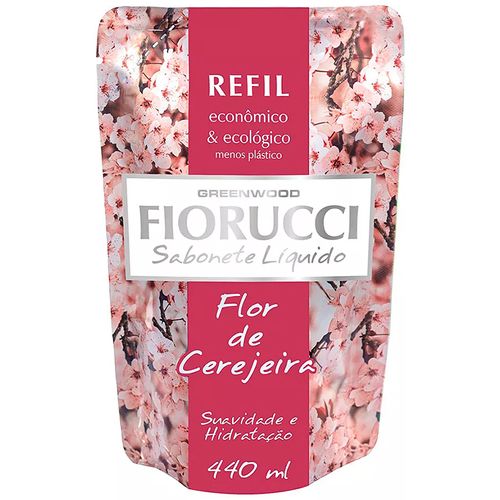 Sabonete Líquido Fiorucci Flor de Cerejeira Refil 440ml
