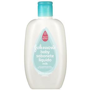 Sabonete Liquido Johnsons Baby Milk - 200 Ml - Johnson e Johnson