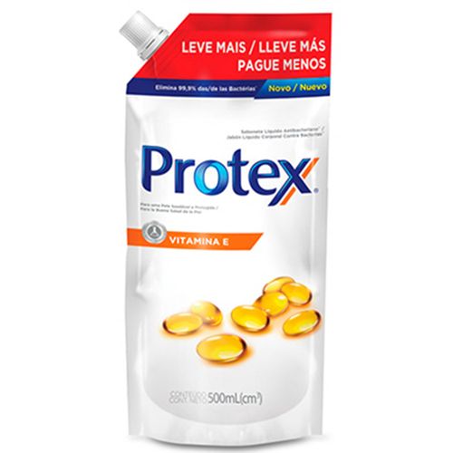 Sabonete Líquido Protex Vitamina e Refil 500ml SAB LIQ PROTEX A-BACT 500ML-RF VITAMINA e