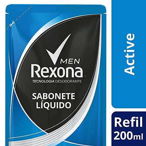 Sabonete Líquido Rexona Active Fresh 200Ml Refil, Rexona