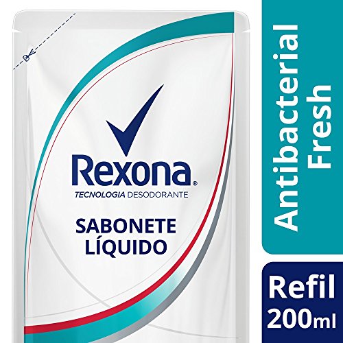 Sabonete Líquido Rexona Antibacterial Fresh 200Ml Refil, Rexona