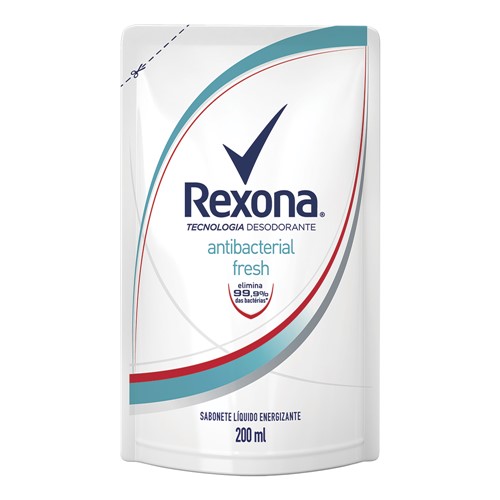 Sabonete Líquido Rexona Antibacterial Fresh Refil com 200ml
