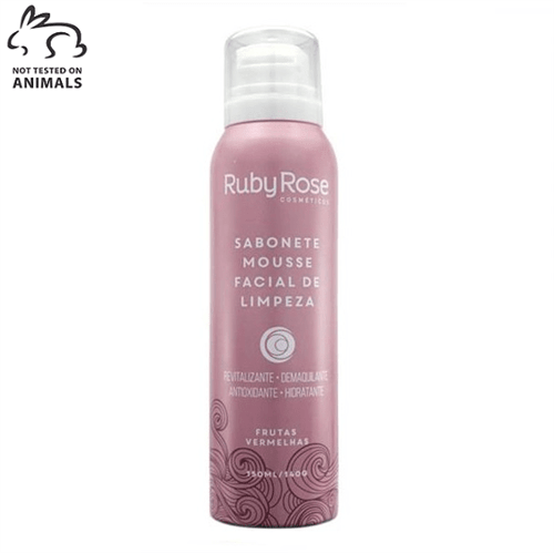 Sabonete Mousse Facial de Limpeza Frutas Vermelhas - Ruby Rose Hb321