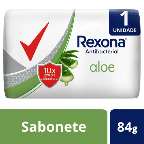 Sabonete Rexona Antibacterial Aloe - 84g