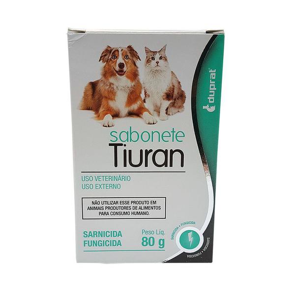 Sabonete Tiuran 80g P/ Sarna e Fungos de Cães e Gatos - Duprat