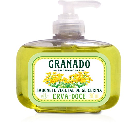 Sabonete Vegetal de Glicerina Erva Doce - Granado - 200ml