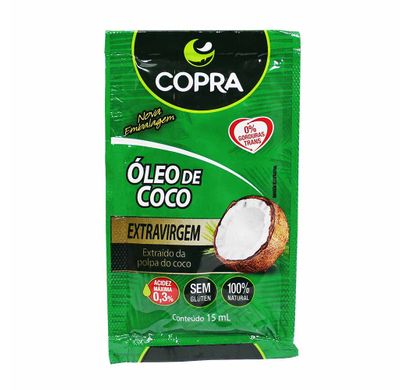 Sachê Óleo de Coco Extra Virgem 15ml - Copra