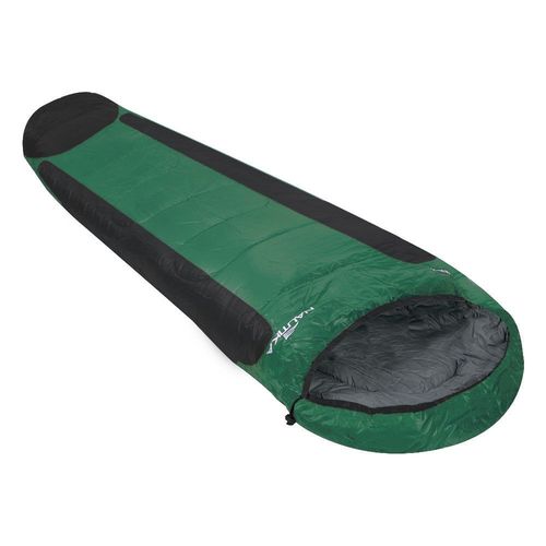 Tudo sobre 'Saco de Dormir com Capuz para Acampamento Ntk Mummy Leve Compacto e Confortável Nautika Camping Verde e Preto'