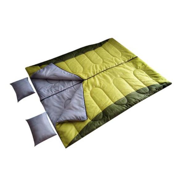 Saco de Dormir de Casal Moon com Travesseiro Verde - Echolife
