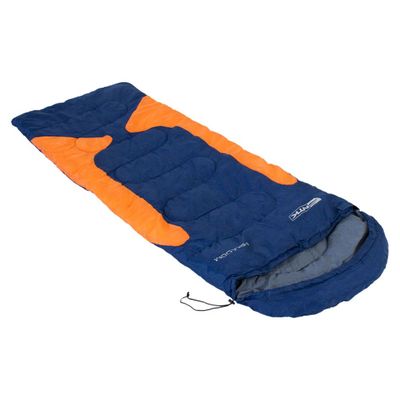 Saco de Dormir NTK do Tipo Misto de Temperaturas -1,5°C à -3,5°C com Bolsa de Transporte e Capuz Freedom Azul e Laranja