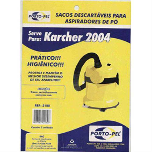 Saco para Aspirador Karcher A2003 - 2180 - PORTO-PEL