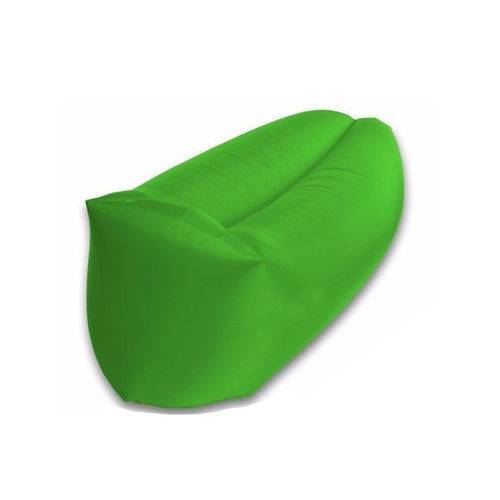 Saco Sofá de Dormir Inflável Descanso Camping - Verde