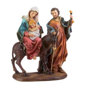 Sagrada Família 24cm Nossa Senhora do Desterro Santini Christmas
