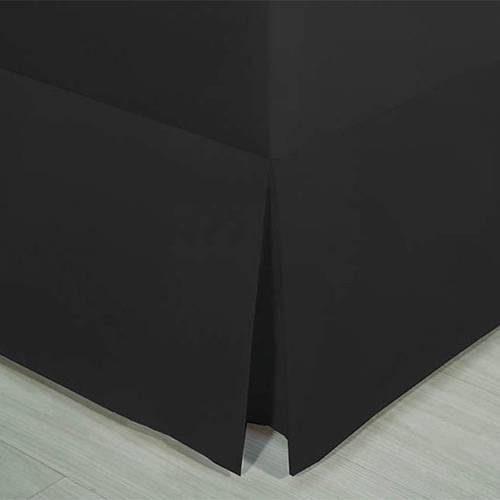 Tamanhos, Medidas e Dimensões do produto Saia Cama Box Plus Solteiro 513 - Preto - Kacyumara