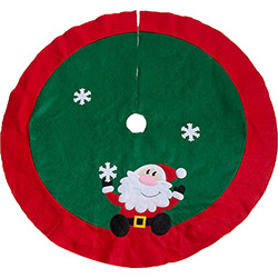 Saia para Árvore de Natal Noel com Floco de Neve 100cm - Orb Christmas