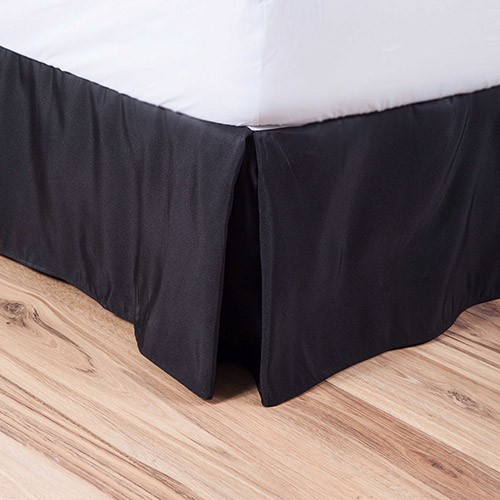 Saia para Cama Box Casal Basics Preto Casa & Conforto