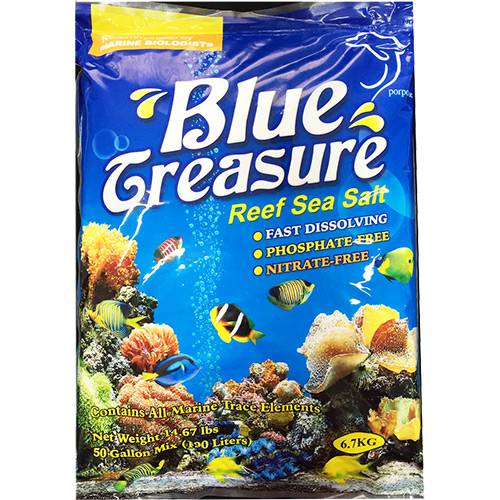Tudo sobre 'Sal Blue Treasure Reef para Peixe 6,7kg'