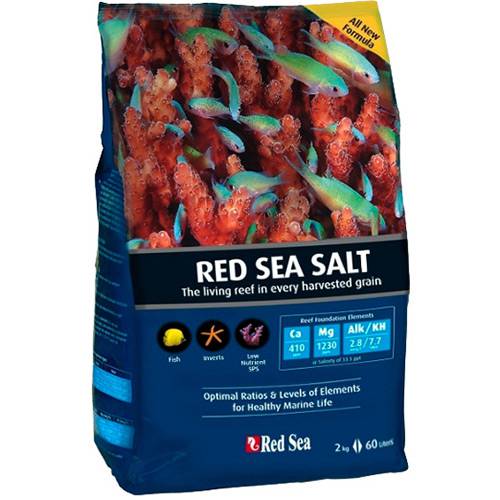 Tudo sobre 'Sal Marinho Red Sea para Aquário 60 Litros 2kg - Red Sea'