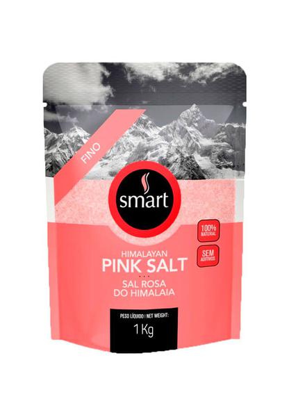 Sal Rosa do Himalaia Fino - 1kg - Smart