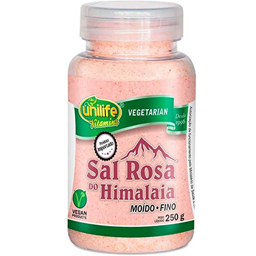 Sal Rosa do Himalaia Moído Fino 250g Unilife