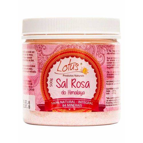 Sal Rosa do Himalaya Fino - Lótus - 500g