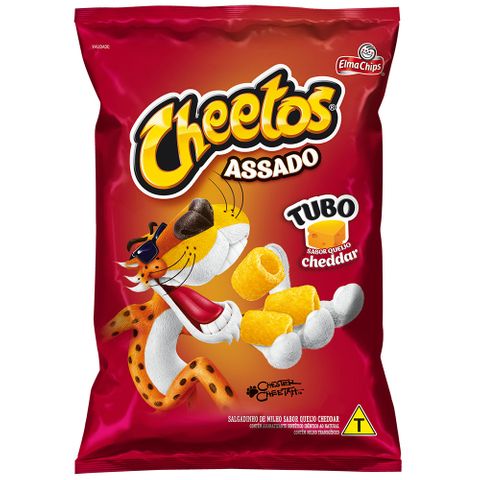 Tudo sobre 'Salgadinho Cheetos Tubo Cheddar 47g - Elma Chips'