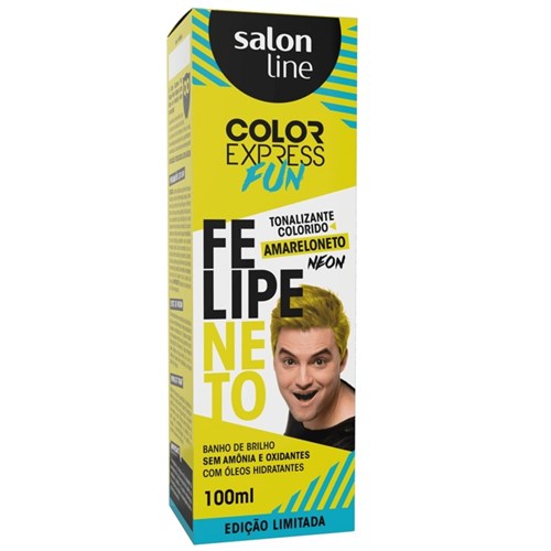 Salon Line Color Express Fun Felipe Neto Tonalizante 100Ml - Amarelo