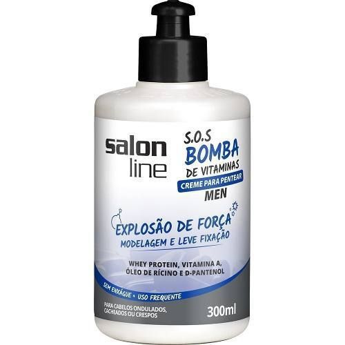 Salon Line Homem Creme P/ Pentear 300ml