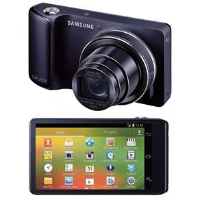 Samsung Galaxy Câmera Preta EK-GC100 com 16 MP, LCD 4.8", Toushscreen, Andróid 4.1, Zoom Optico 21x, Vídeo HD e Voice Control